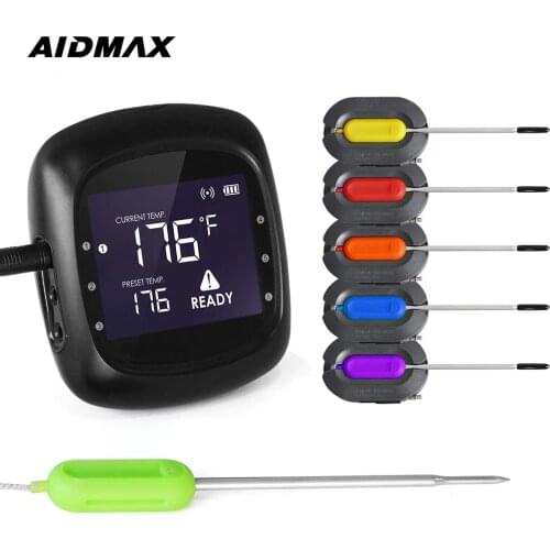 AidMax PRO05 Digital Oven Thermometer With Timer Meat Thermometer Kitchen Food Cooking BBQ Thermometer Backlight