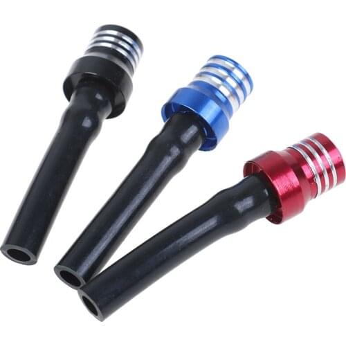 Color Aluminum Alloy Motorcycle Gas Pit ATV PIT Dirt Fuel Petrol Tank Cap Breather Pipe Hose Valve Aluminum Head Fuel Tank Trim