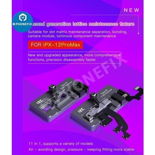 I2C Face ID Dot Matrix Holder Front Face Camera Fix Clamp Tool for iPhone X XS 11 11Pro Max 12 Pro Max 12mini Repair Accessory