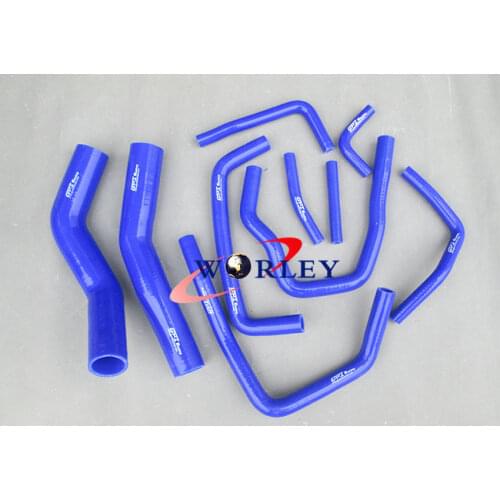 FOR BLUE SILICONE RADIATOR / HEATER HOSE TOYOTA LAND CRUISER HDJ80 1990-1997