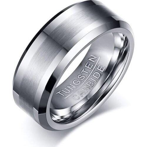 European and American New Style, Simple and Popular Style, 8mm Pure Tungsten Steel Ring Accessories