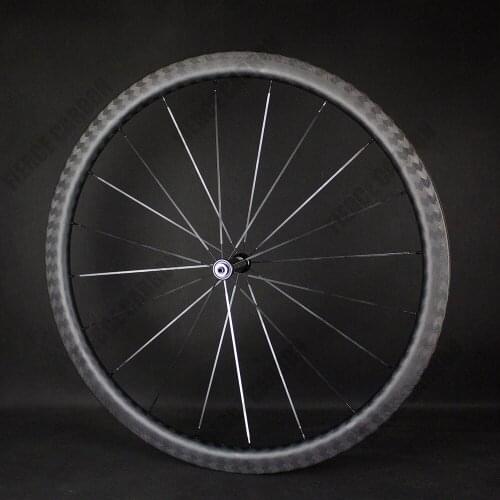 FIERCE Carbon Wheelset 12K Twill 38mm Depth Rim Brake Carbon Wheelset AC3 Brake Track DT350/DT240 Disc Brake Wheelset Superlight