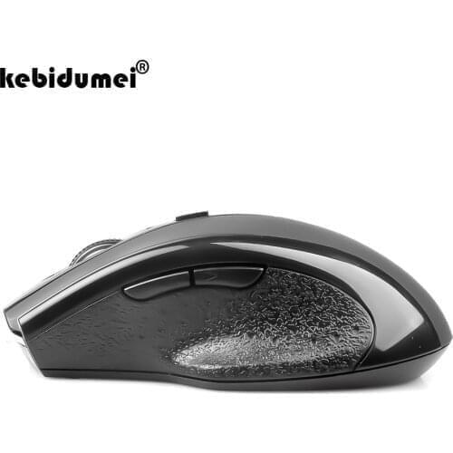 Kebidumei Wireless 6 Buttons 1600DPI Ergonomic Optical Gaming Mouse Mice 2.4GHz USB Receiver For PC Laptop Computer