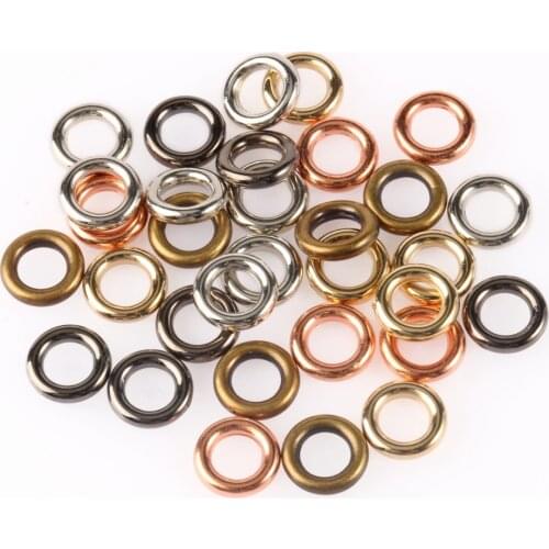 100pcs/lot 12mm CCB Closed Jump Rings Circle Loop Rings Supplies for Jewelry Making Findings Handmade DIY Accessories Connectors