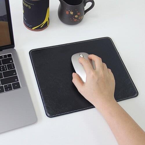 Leather mouse pad leather waterproof pad computer desk notebook mouse pu leather pad anti-slip mouse pad