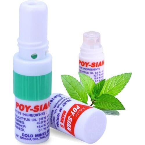 Thai Nose Inhaler Peppermint Oil Cool Asthma Oil Nasal Drainage Refreshing Students Anti-Snoring Cool Oil Eight Cents Tube T3C11