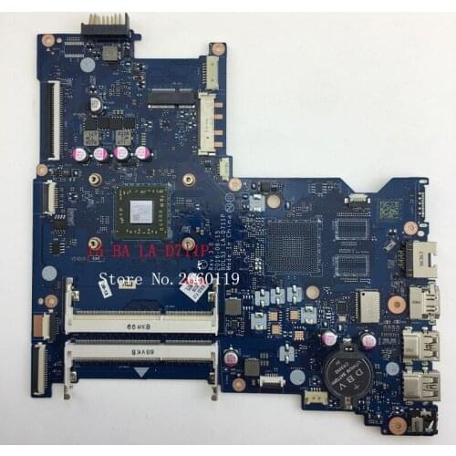 Laptop motherboard for 15-BA LA-D711P 854965-501 854965-601 854965-001 A6-7310,Fully tested