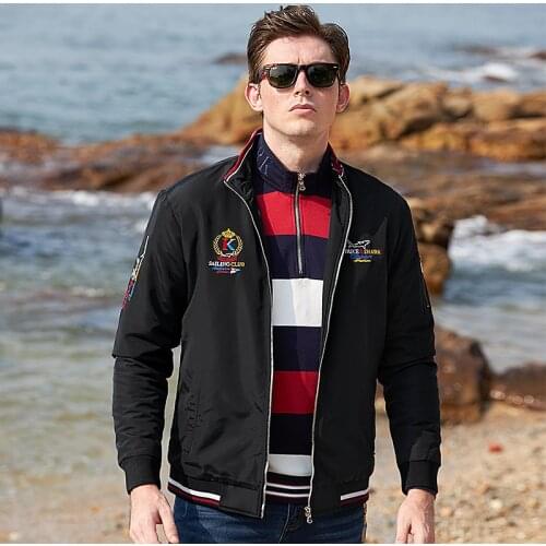 Bruce&Shark Winter Mens Jacke inner Cotton Thicken Warm Coats Baseball Wear Embroidery Fashion Casual Zipper Man Coat Big size