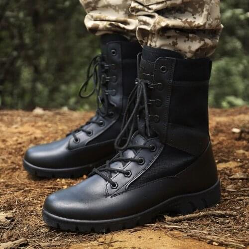 Men Casual Boots Outdoor Footwear Casual Shoes Man Fashion Mens Boots Leather For Men Mens Shoe Sports Black Sneakers