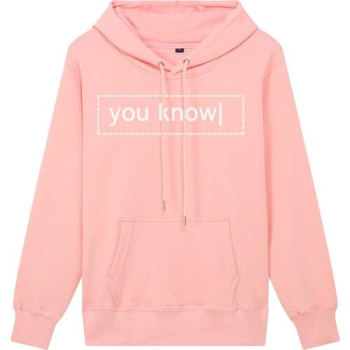 Mens Hoodies Merch Brian Maps Spring Autumn Long Sleeve Hooded Sweatshirts Unisex Casual Loose Pullover You Know | Pink Hoodies