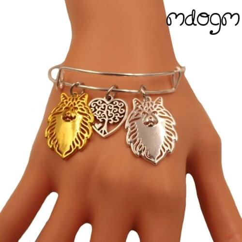 New Fashion Animal Bracelet Bangles Norwegian Forest Cat Tree Of Life Love Alloy Metal Men Women Male Female Jewelry Gift