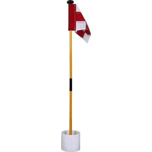 NEW-Putting Green Flags Golf Putting Green Flagstick Cup Flag Stick Golf Hole Pole Cup Flagstick Playground Garden