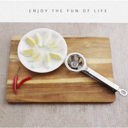 Stainless Steel Egg Slicer Fruit Egg Cutter Kitchen Tool Slicing Gadgets Cooking Accessories