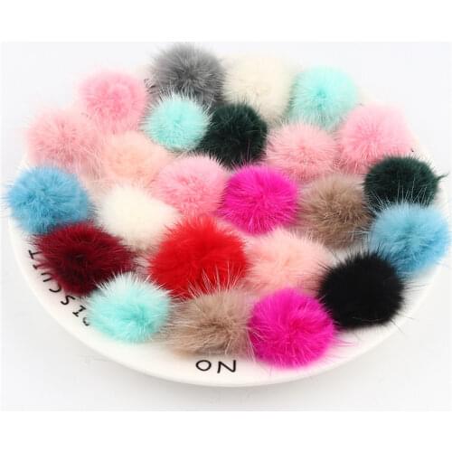 100pcs Real Mini Mink Fur Pompom Half Balls Diy Pompon Balls White Pom Pom Ball Diy Craft Supplies Scarf Shoes Dress Accessories