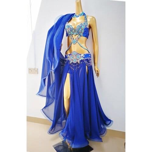 Sexy Women Performance Outfits Professional Belly Dance Costume Set Bollywood Showgirl Dancer Belly Dance wear cloths