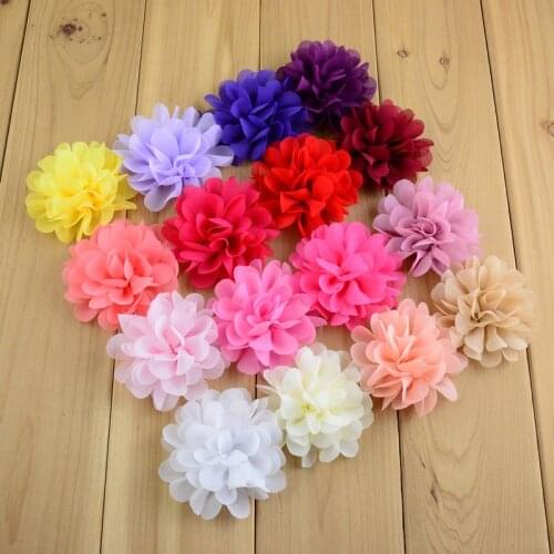 10PCS Pet Puppy Dog Hair Clips Dog Hair Accessories Dog Grooming Chiffon Flower Girls Hairpins Pet Supplies