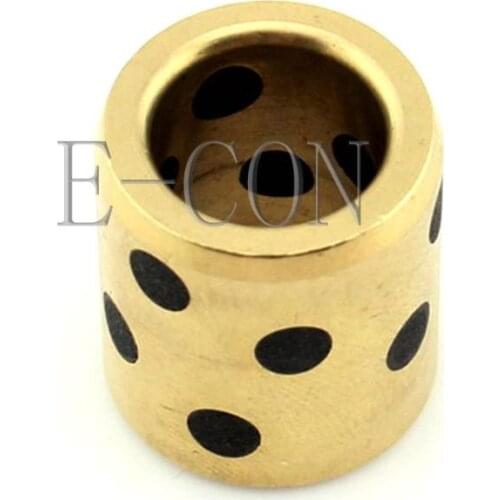 1PCS JDB Oilless Graphite Lubricating Brass Bearing Bushing Sleeve 10x14x12mm