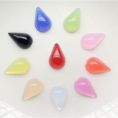 100PCS 8*12mm Flat back Rhinestone candy color teardrop crystal diamond jewelry nail art, DIY clothing accessories crafts