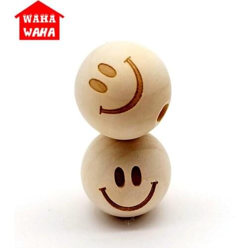 20pcs 20 MM DIY Crafts Wooden Beads Bracelet/Necklace Decorative Eco-Friendly Wooden Balls Bracele Making Diy Accessories