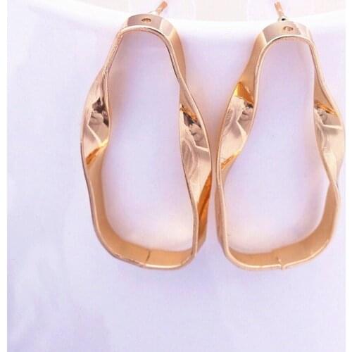 2019 New Design Women Fashion Earrings Party Wedding Jewelry Geometric Hollow-OUT Earing Bijoux Oorbellen Brincos Simple