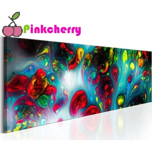 5D Diy Diamond Painting Abstract Peacock Flowers Diamond Embroidery Mosaic Picture Of Rhinestones Cross Stitch Handmade k116