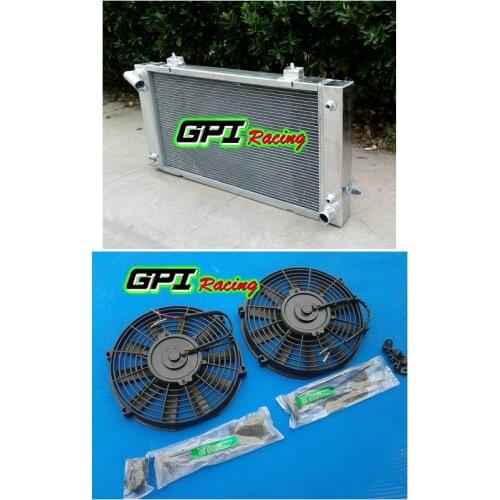 Aluminum Radiator +FAN for Land Rover Discovery 4.0L V8 and Series 1 3.9L V8 87-98