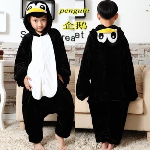 Kigurumi Animals Kids Anime Cosplay Costume Funny Suit School Party Student Play Games Onesies Performance Penguin Fancy
