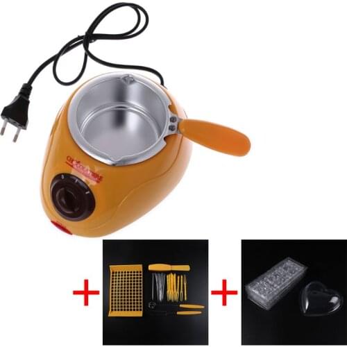 Electric Heating Chocolate Candy Melting Pot Fondue Fountain Machine Kitchen Baking Tool