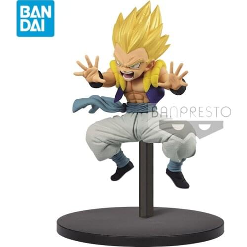 Original Bandai Dragon Ball Z Anime Figure UberSoldier Gotenks Dragon Ball Series Model Anime Action Figures Toys for Children