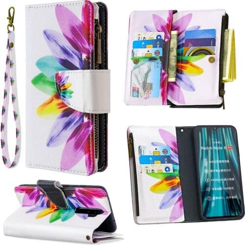 Redmi Note 8 Pro 8 T T8 Flip Case Zipper Wallet Card Funda Redmi Note 8T Case Leather 360 Protect for Xiaomi Redmi Note 8 Case