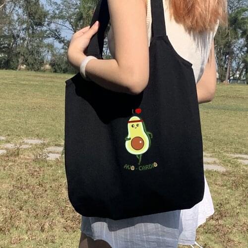 Kpop Canvas Tote Bag for Women Fun Female Handbags Eco Reusable Cloth Shopping Bag Student Book Bags Ladies Casual Shoulder Bag