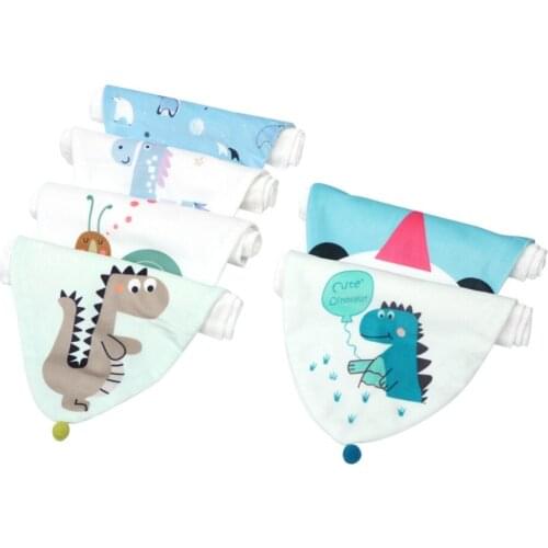 Summer Cartoon Animal Baby Absorbent Sweat Towel 100% Cotton Gauze Children Washable Soft Cloth Newborn And Kids