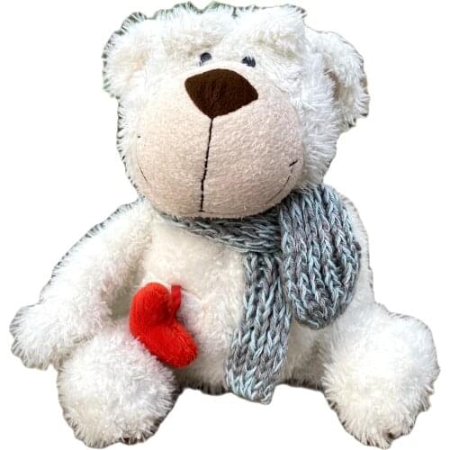 35-45cm White Color Teddy Bear Sacrf Stuffed Plush Soft Doll Animals Toy Girls Baby Kids Birthday Gift