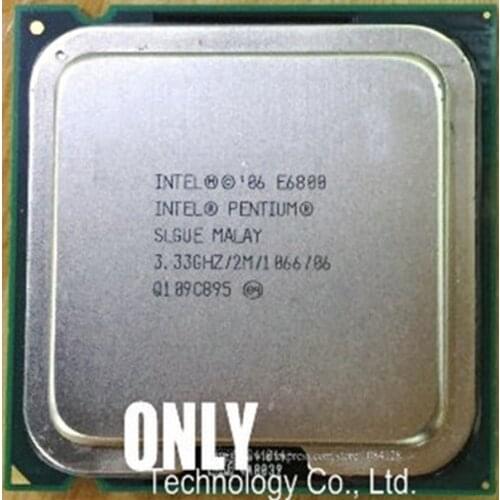 Intel Pentium E6800 CPU Processor (3.3Ghz/ 2M /1066GHz) Socket 775 free shipping