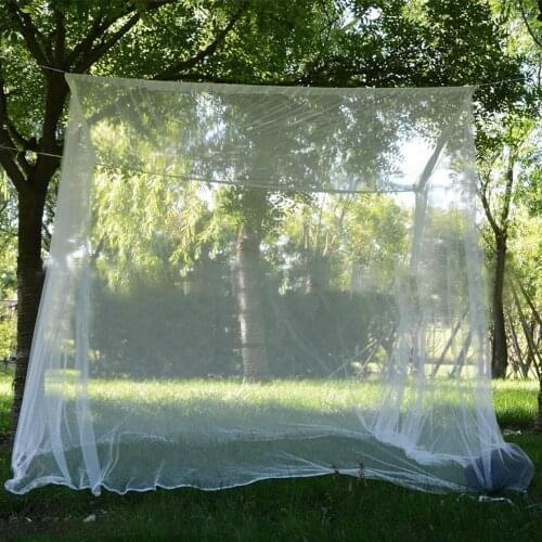 Camping Net White Mesh Portable Square Foldable Mosquito Control Mosquito Net Lightweight Outdoor Camping Tent Sleeping Summer