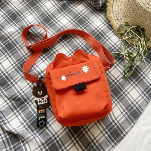 New canvas bag fashion casual small canvas bag spring 2021 small fresh lady one-shoulder bag Sen students bag