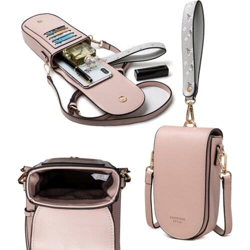 Fashion Women Handbag Small Crossbody PU Leather Mini Messenger Bag Purse Card Slots Cell phone Shoulder Bag Totes Ladies Wallet