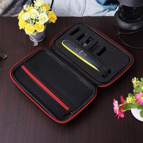 2019 Newest EVA Hard Portable Cover Case for Philips OneBlade Trimmer Shaver and Accessories PU Travel Bag Storage Pack Box