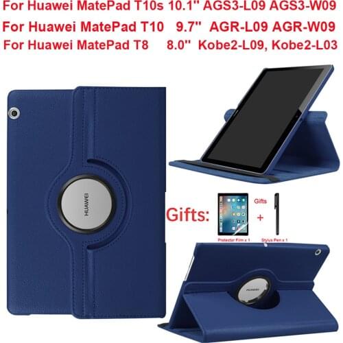 360 Rotating Case For Huawei MatePad T10s T10 10.1 inch 9.7'' 2020 Stand Cover For Huawei MatePad T8 8.0 Kobe2-L09 Funda Case