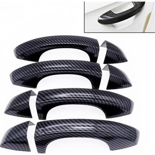 1 Set Car OutSide Door Handle Decoration Cover for Skoda Octavia A7 VW Golf 7 2014-2018 Car Body Exterior Decor Cap Sticker