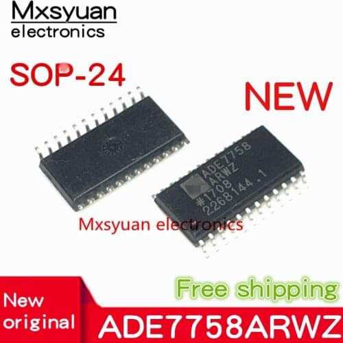 10pcs~100pcs/lot ADE7758 ADE7758ARWZ ADE7758ARW SOP24 New original In stock