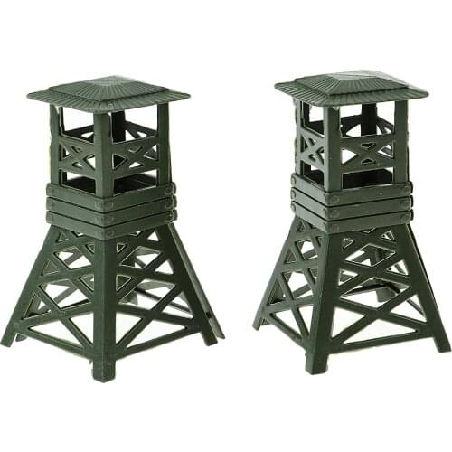 10x Layout Military Soldier Wtach Watchtower For Landscape Build Prop