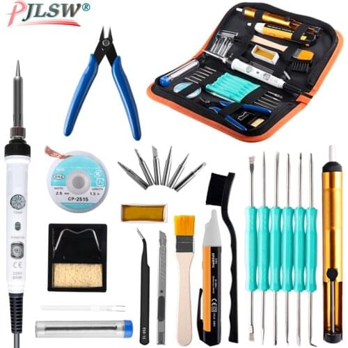 110V/220V 60W/80W Electric Soldering Iron Mini Adjustable Temperature Welding Solder Iron Fast Heating Electronic Repair Tools