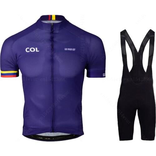 2021 Go Rigo Go Colombia team Cycling Jersey Sets Men Road Bike Cycling Clothing Suits Bicycle Uniform MTB Maillot Ropa Ciclismo
