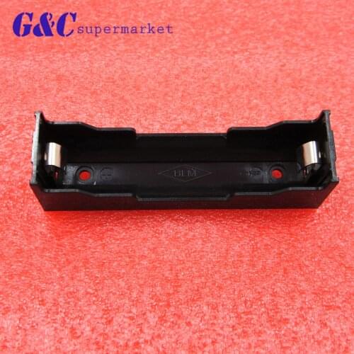5 Pcs/Lot Plastic 1 x 18650 Battery 3.7V Plastic Clip Storage Holder Box Battery Container Case Black