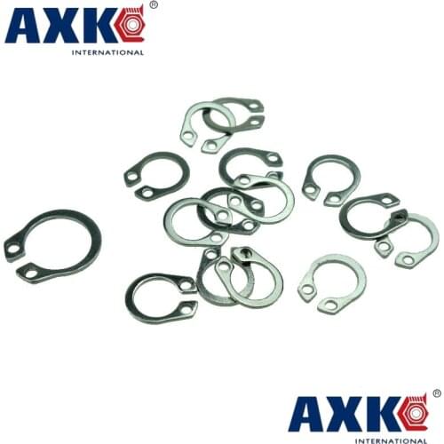 50 pcs M3 -M26 Stainless Steel Shaft C-type Elastic External Circlip Snap Retaining Ring Clamp Spring Lock Washer