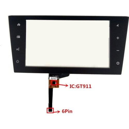 8 inch GT911 BR10361R BR FPC0074 Capacitive Touch Digitizer for Car DVD GPS navigation multimedia Touch screen panel Glass
