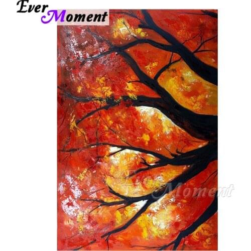 Ever Moment Diamond Painting Handmade Tree Mosaic Full Square Drill Mosaic Picture Of Rhinestone Diamond Embroidery ASF1478