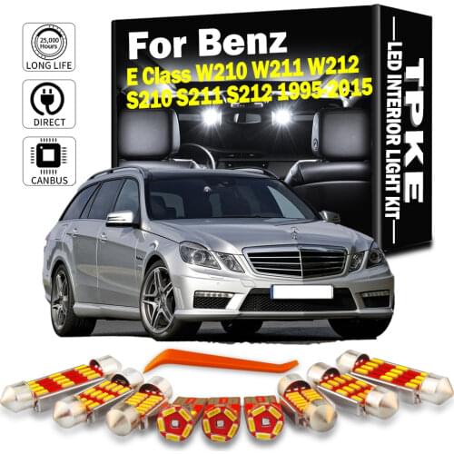 TPKE Canbus Car Accessories For Mercedes Benz E class W210 W211 W212 S210 S211 S212 1995-2015 Auto LED Interior Map Light Kit