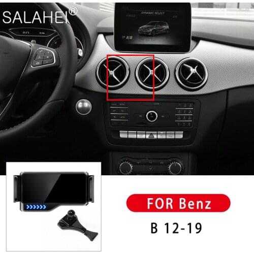 Car Electrical Phone Holder For Benz B Class 2012 2013 2014 2015 2016 2017 2018 2019 GPS Navigation 360 Degree Rotation Bracket
